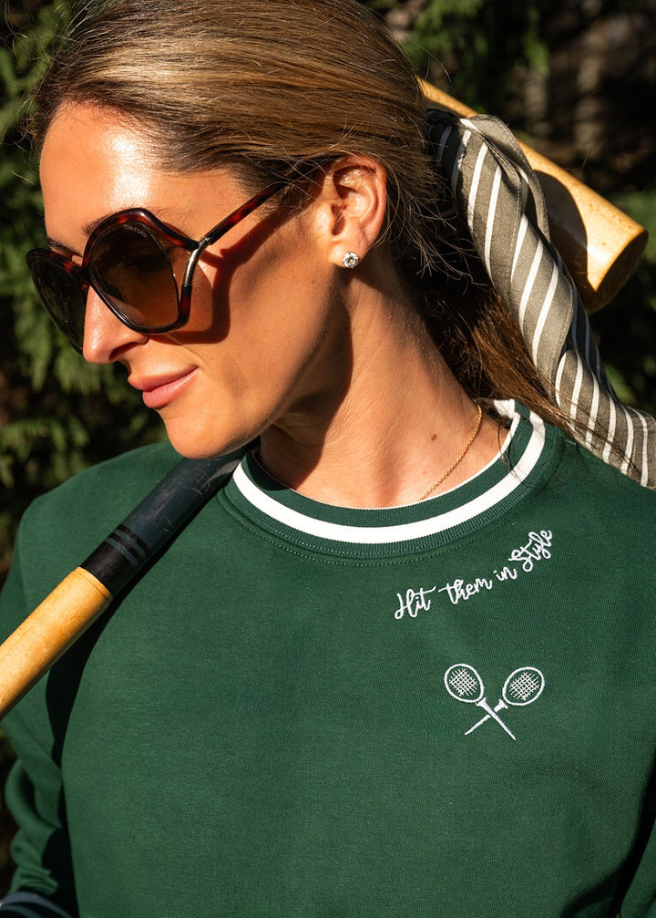 The Vintage Varsity Pullover Navy